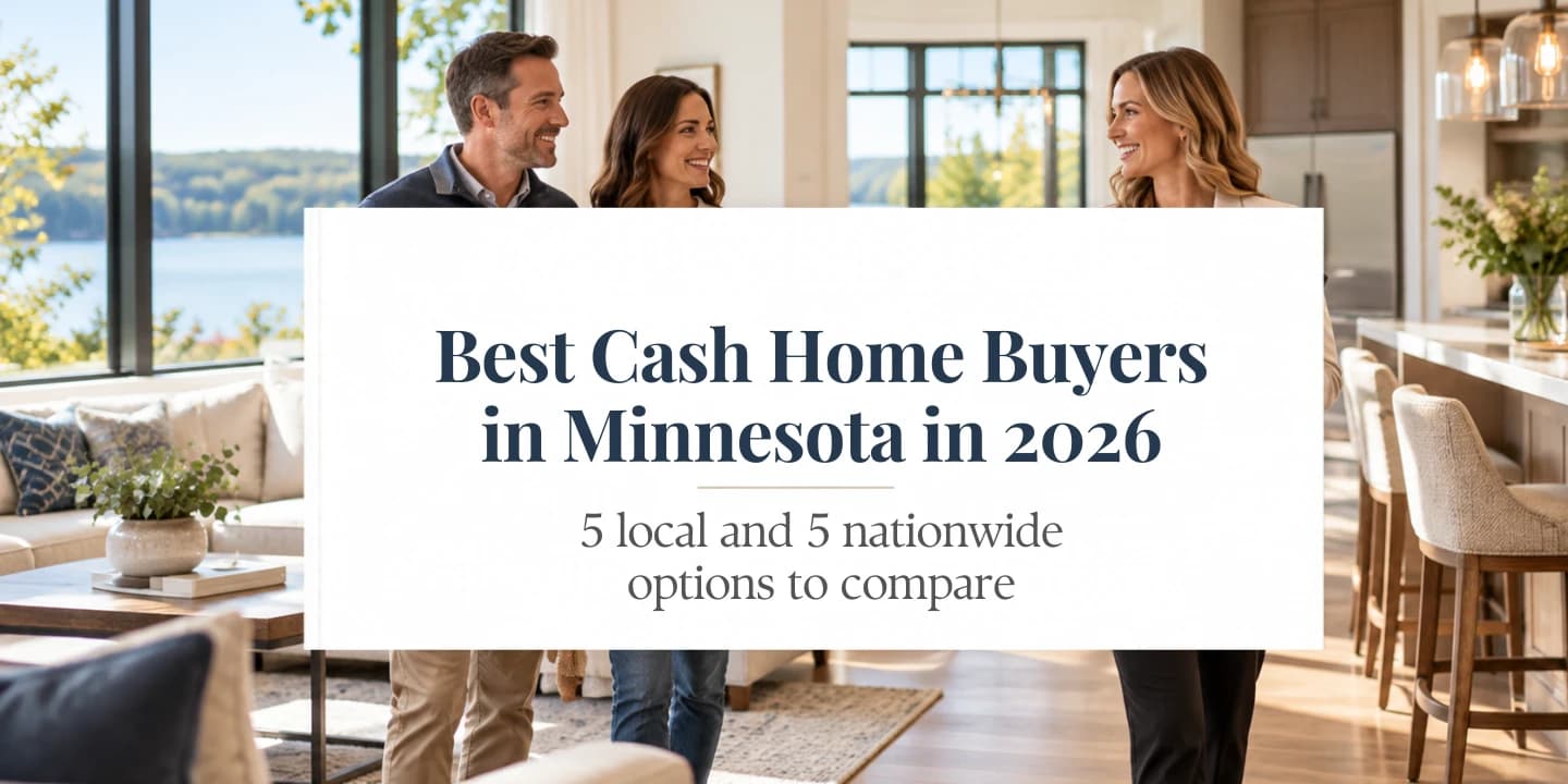 Best Cash Home Buyers in Minnesota in 2026: 5 Local and 5 Nationwide Options to Compare